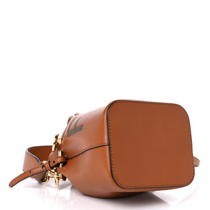 Fendi Vitello King F is Fendi Logo Embossed Mini Mon Tresor Bucket Bag Cuoio 4 of 9