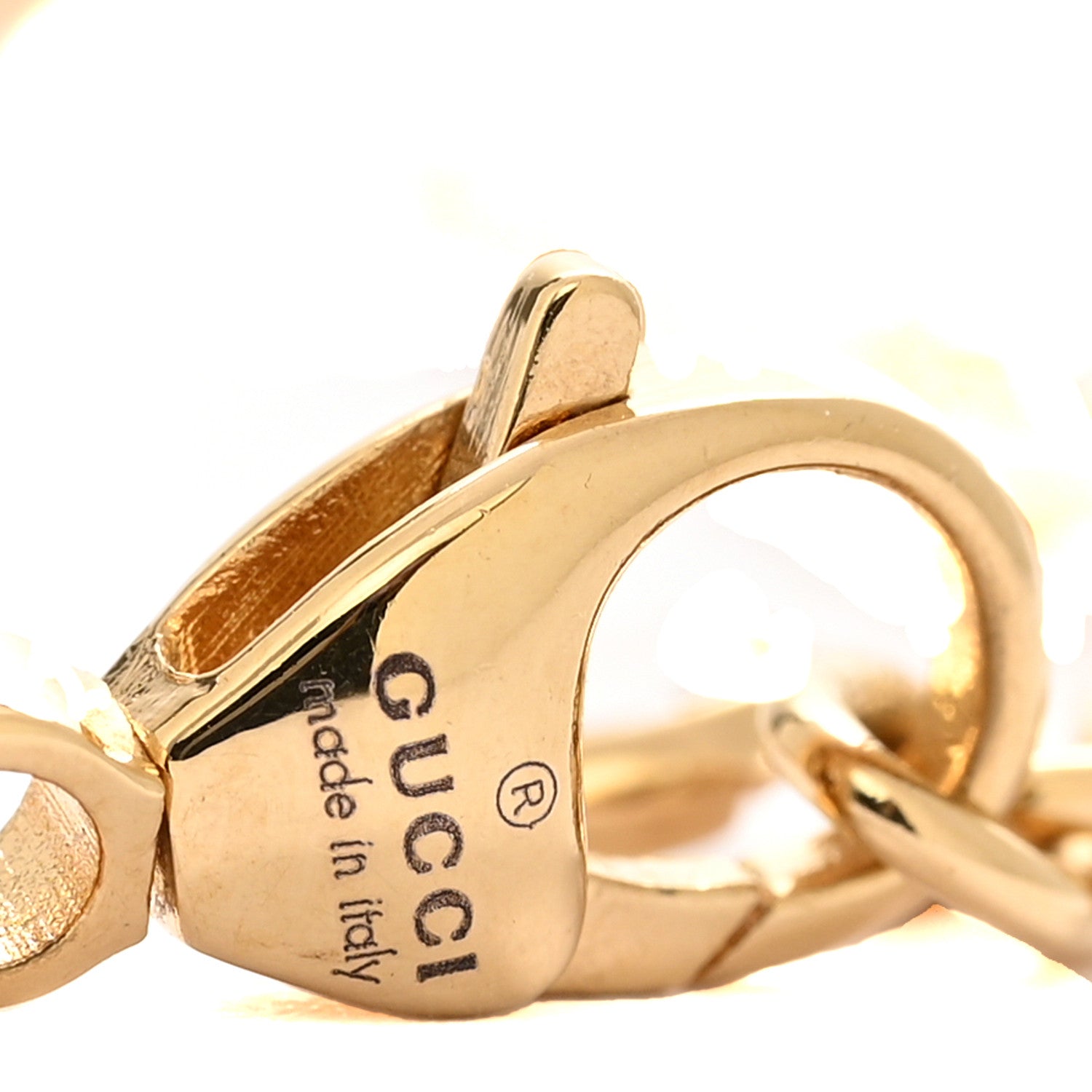 Gucci Crystal Pearl Bracelet Gold Gold 4 of 5