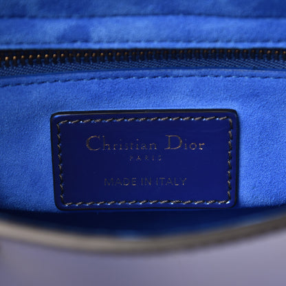 Christian Dior Glazed Calfskin Mini Lady Dior Blue 6 of 7