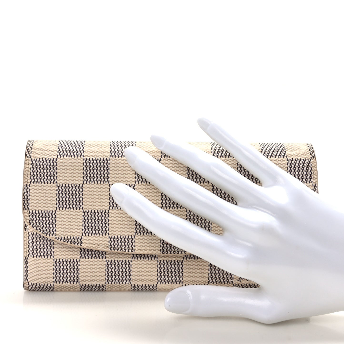 Damier Azur Emilie Wallet Rose Ballerine