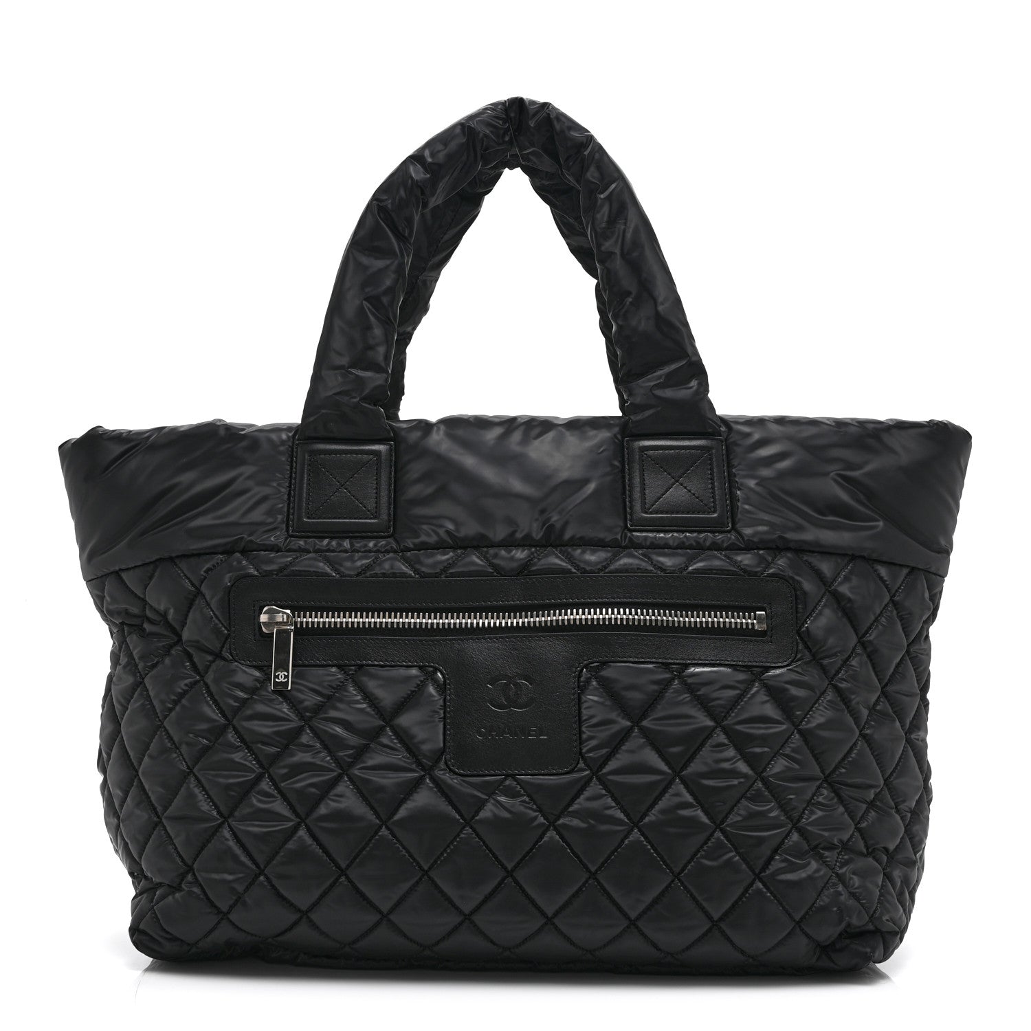 Chanel Nylon Quilted Large Coco Cocoon Tote Black 1 of 10