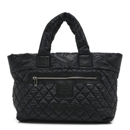 Chanel Nylon Quilted Large Coco Cocoon Tote Black 1 of 10