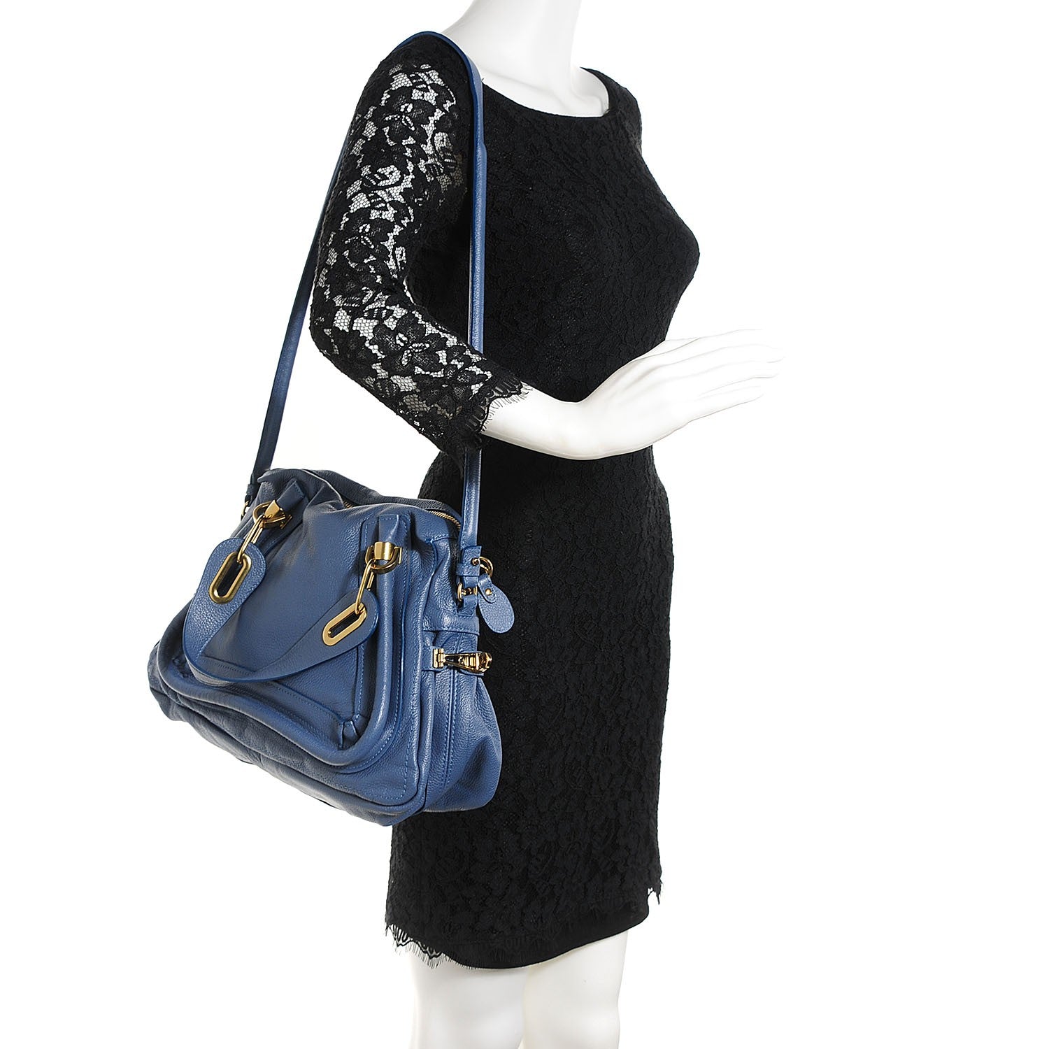 Chloe Calfskin Medium Paraty Scuba Blue 2 of 9