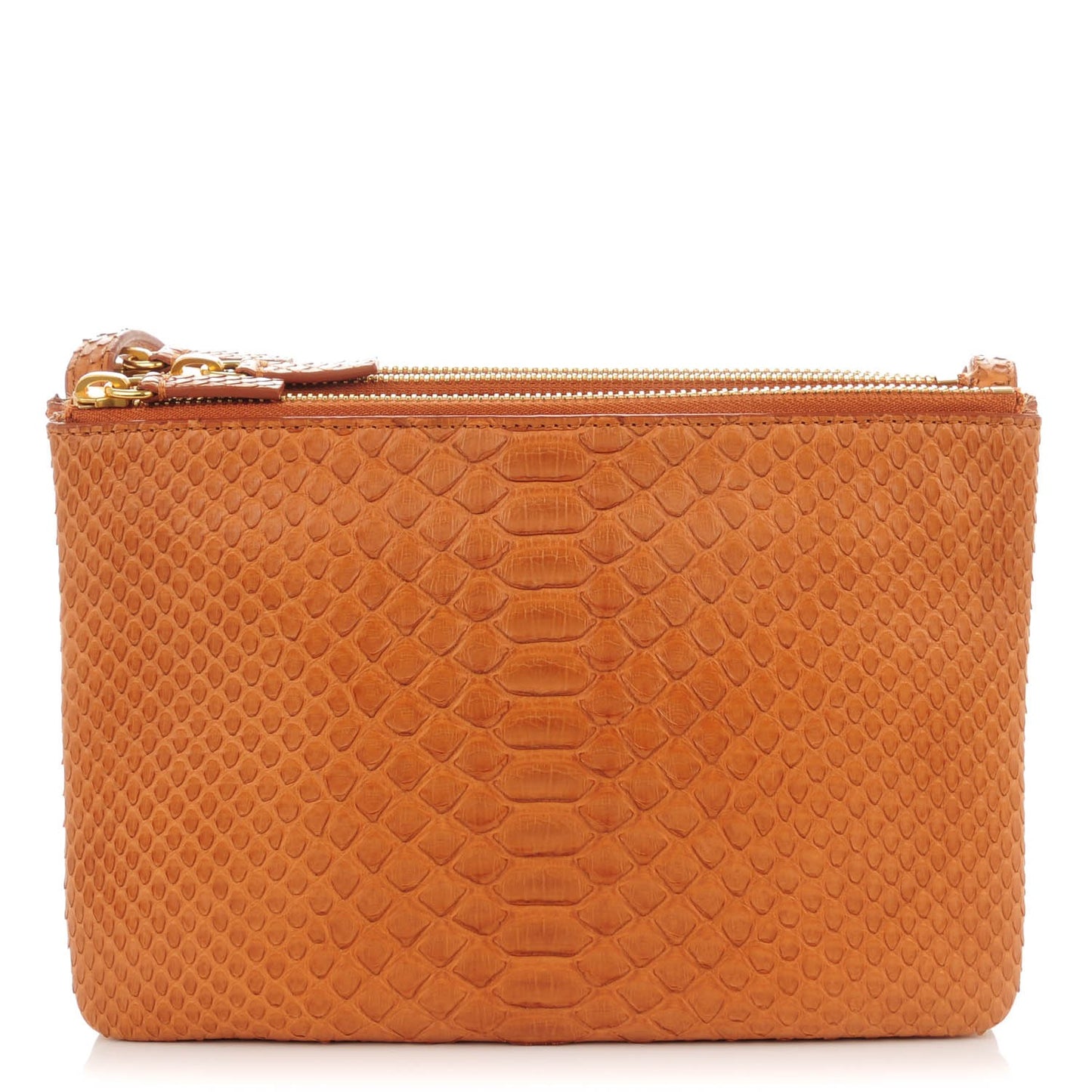 Python Small Trio Crossbody Bag Tan