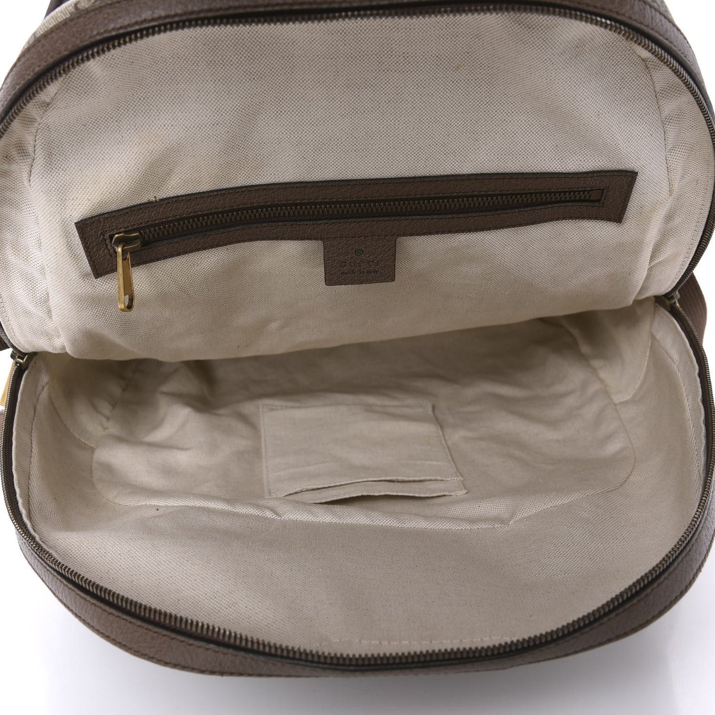 GG Supreme Monogram Medium Ophidia Day Backpack Brown