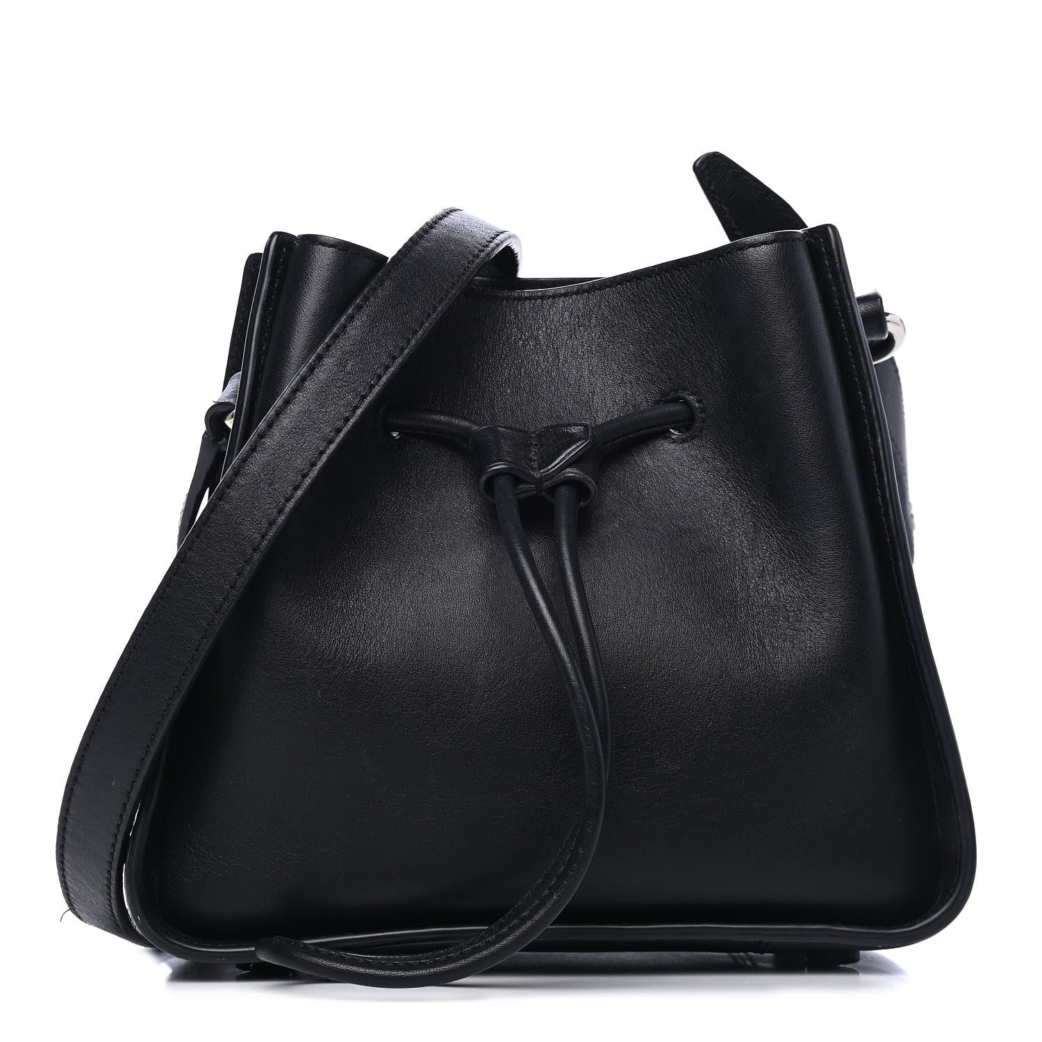 3.1 Phillip Lim Smooth Calfskin Mini Soleil Bucket Bag Black 1 of 5