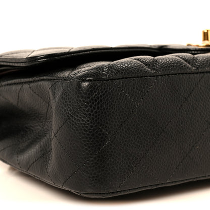 Chanel Caviar Quilted Medium Double Flap Black 10 of 11