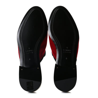 Gucci Velvet Mens Marmara Mules 8 Rosso 9 of 12