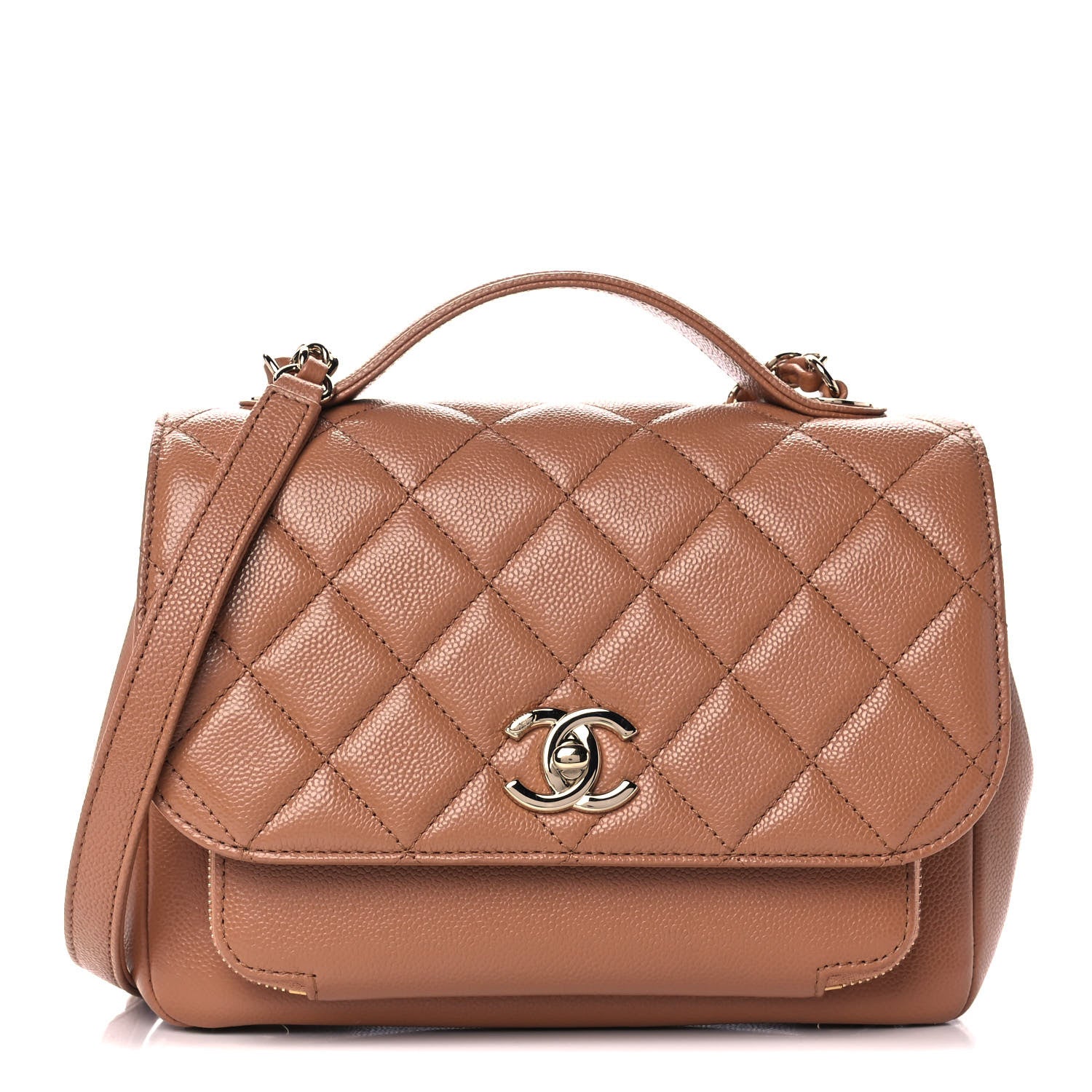 Chanel Caviar Quilted Medium Business Affinity Flap Brown 1 of 10