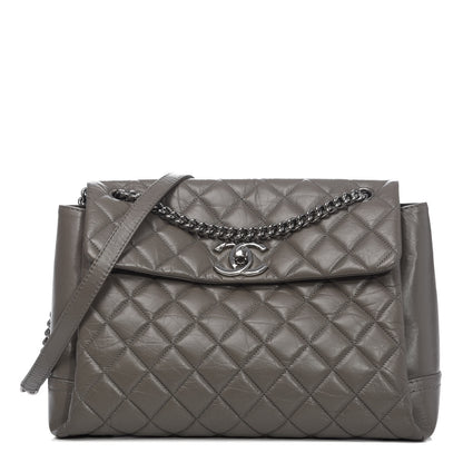 Chanel Aged Calfskin Medium Lady Pearly Flap Grey 1 of 10