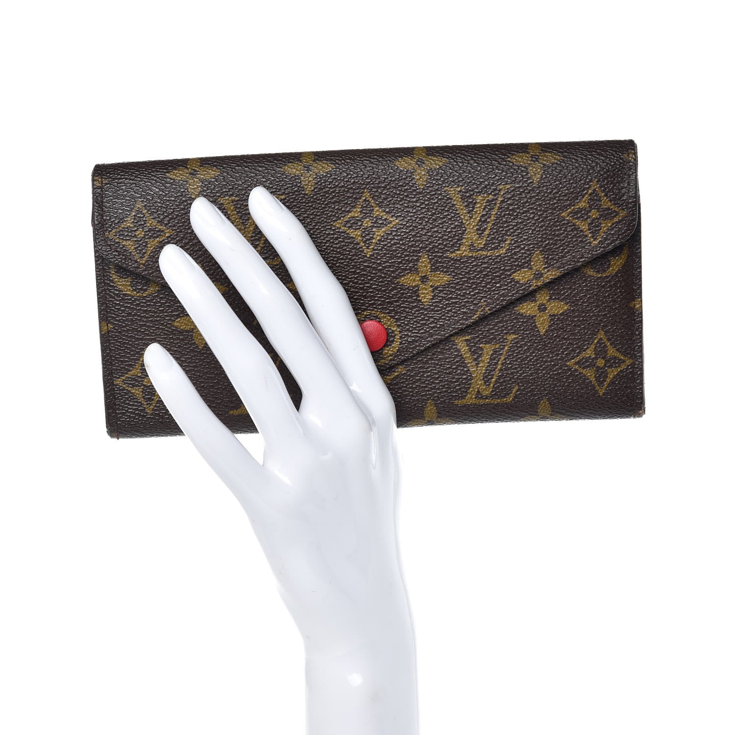 Louis Vuitton Monogram Josephine Wallet Red 2 of 11