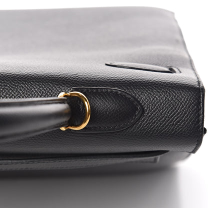 Hermes Epsom Kelly Sellier 35 Black 29 of 35