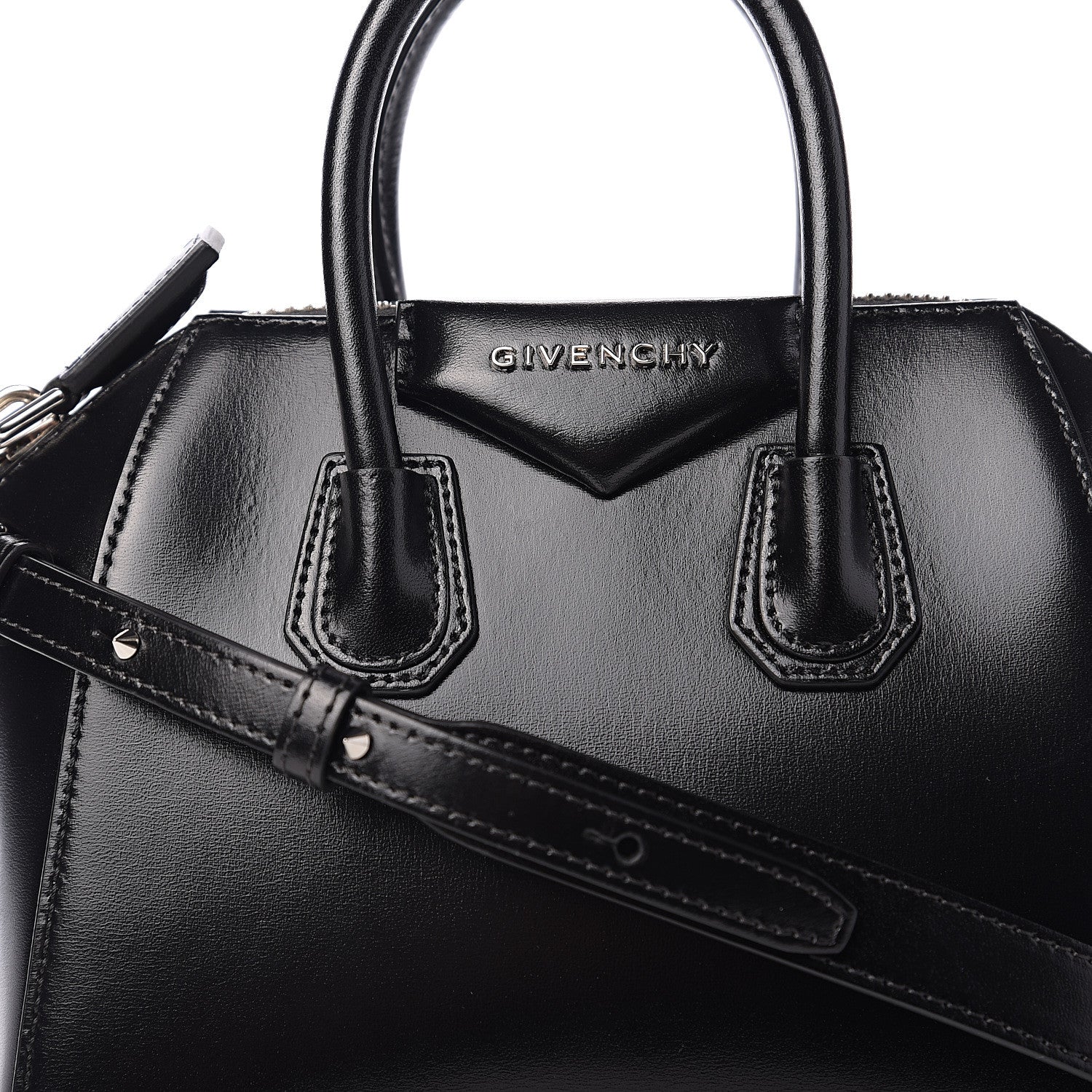 Givenchy Shiny Lord Calfskin Mini Antigona Black 6 of 8