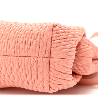 Bottega Veneta Lambskin Knit Small The Point Triangle Bag Peachy 9 of 9