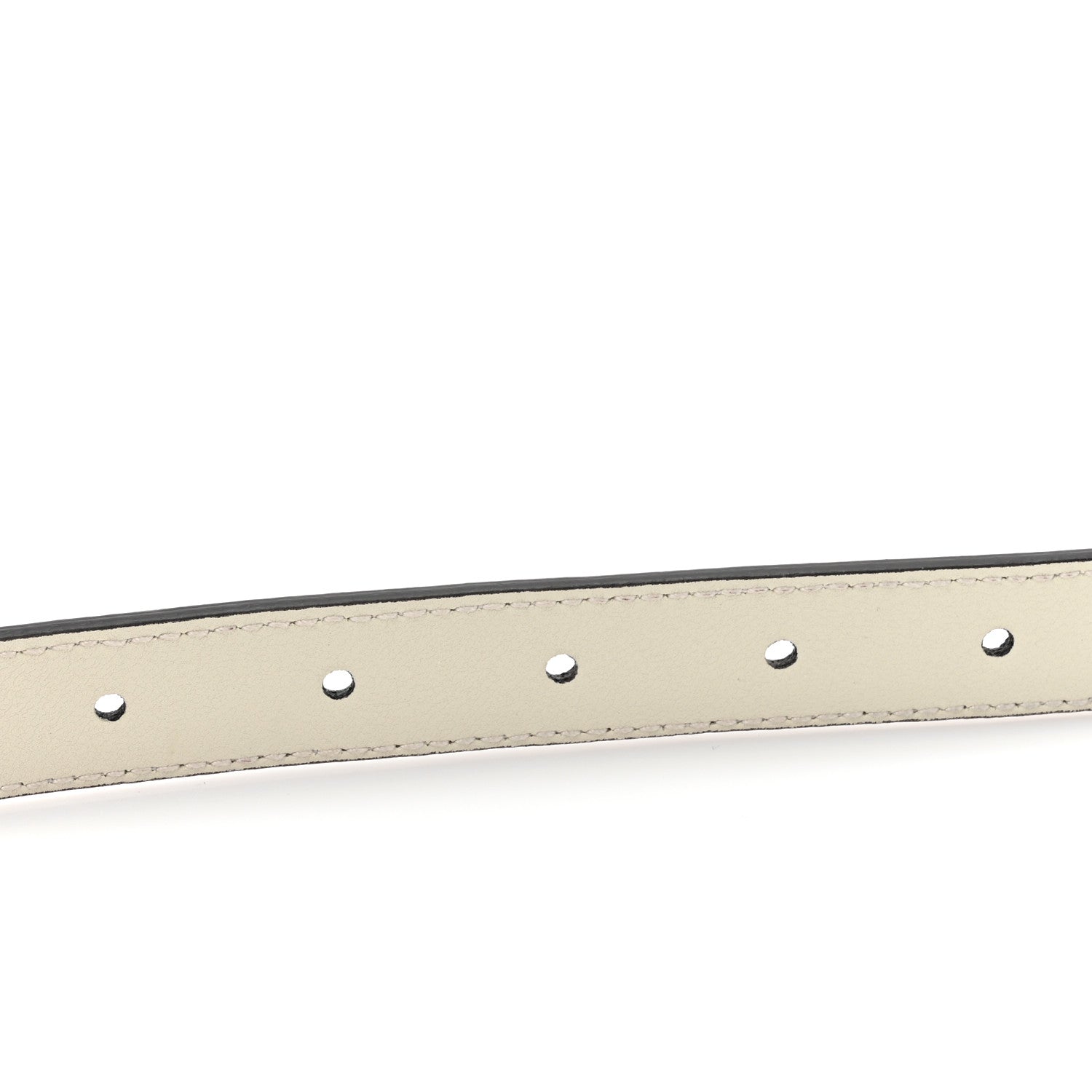 Gucci Calfskin Double G 20mm Belt 80 32 Mystic White 3 of 4