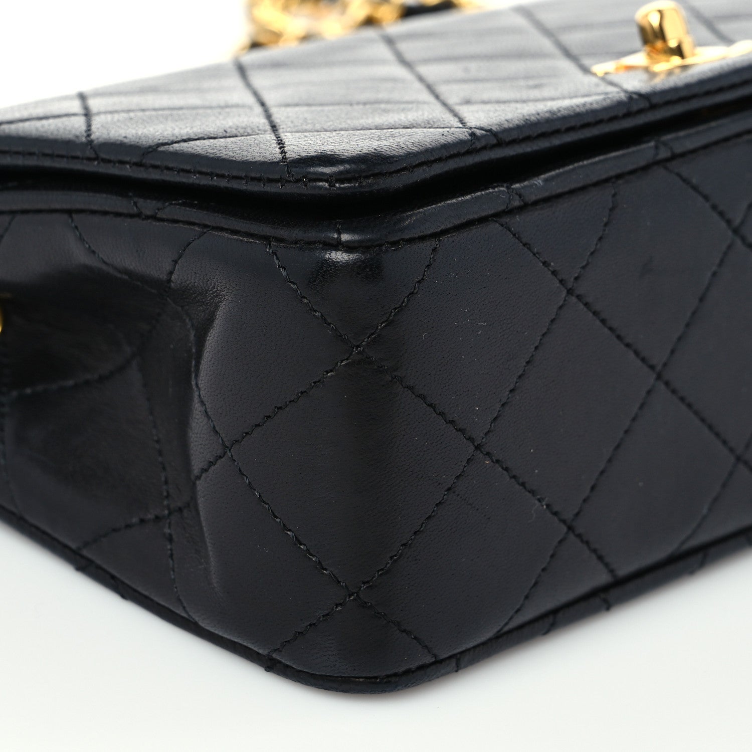 Chanel Lambskin Quilted Small Single Flap Bag Black 8 of 9