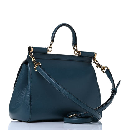 Dolce & Gabbana Dauphine Medium Miss Sicily Satchel Blue 2 of 4