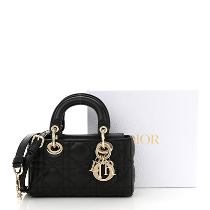 Christian Dior Lambskin Cannage Micro Lady D-Joy Black 13 of 13