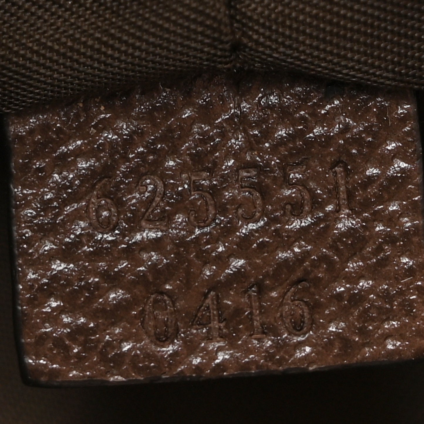 GG Supreme Monogram Textured Calfskin Web Large Ophidia Cosmetic Case Beige Ebony New Acero