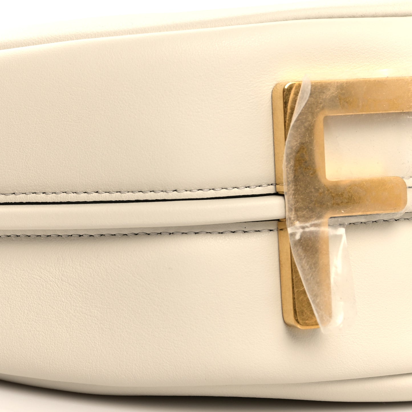 Vitello Grace Matte Small Fendigraphy Hobo Bag White Ice