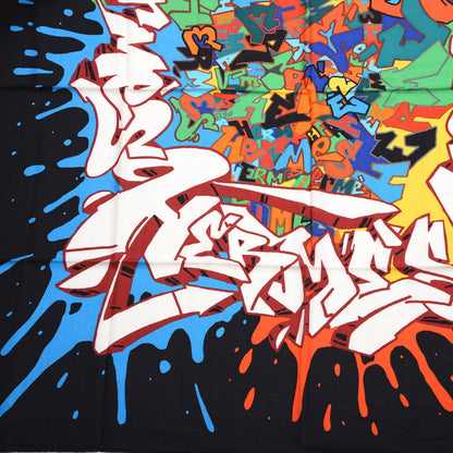Hermes Silk Cashmere Graff Graffiti Shawl 140 7 of 8