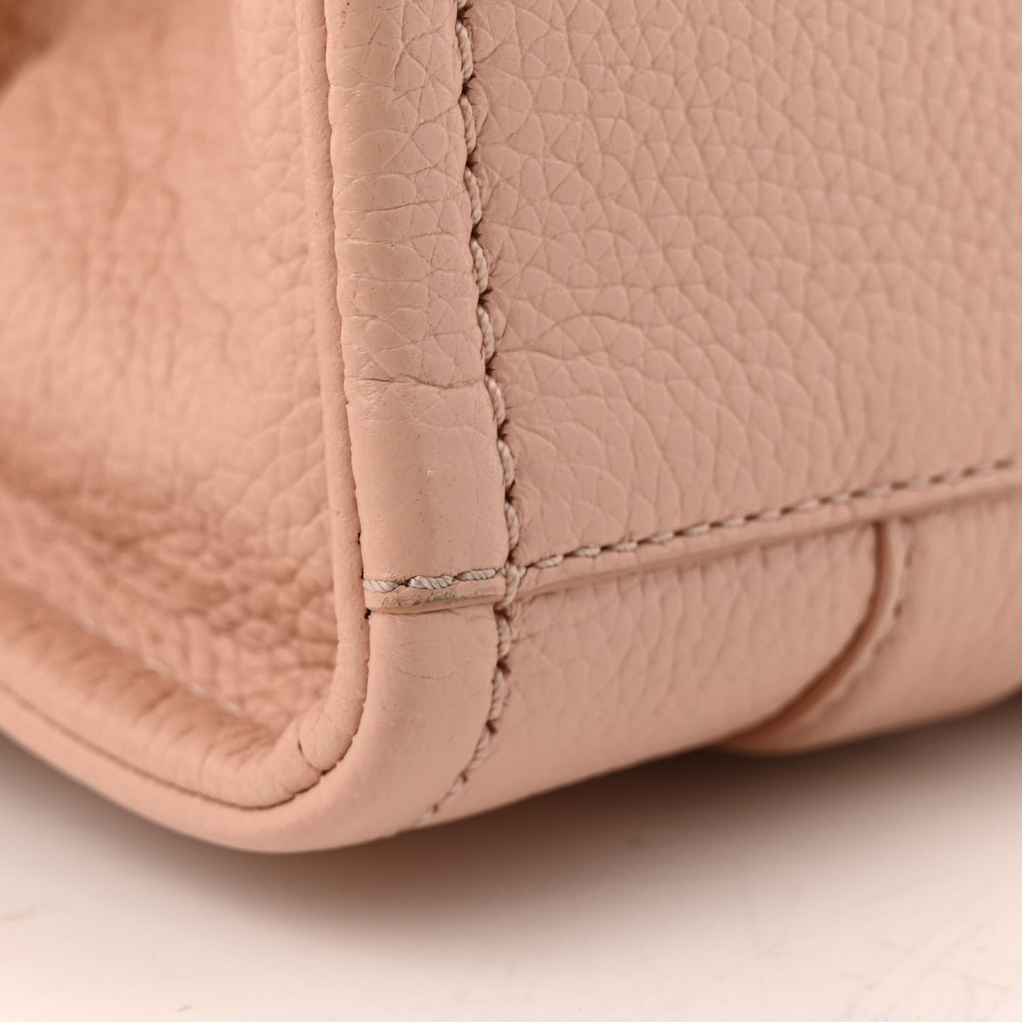Grained Calfskin Small The Tote Bag Rose Dust