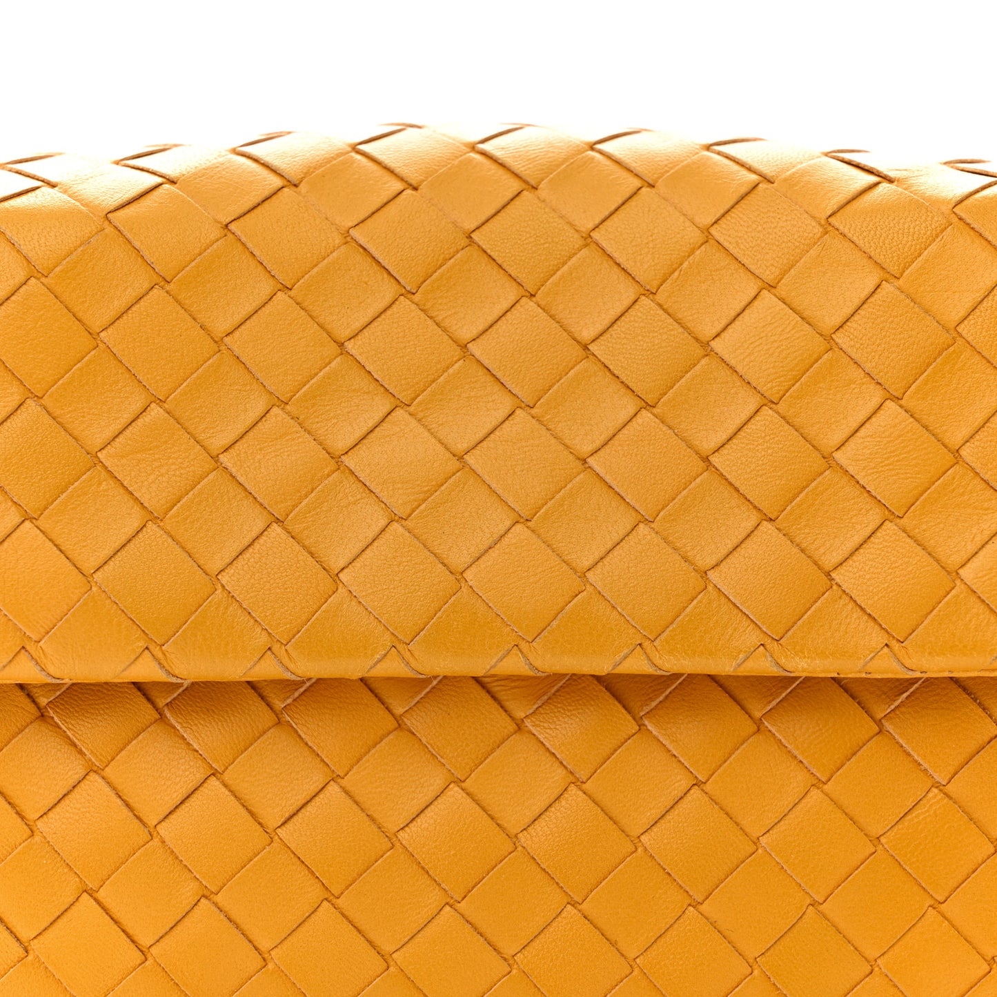 Nappa Intrecciato Flap Clutch Sapphire