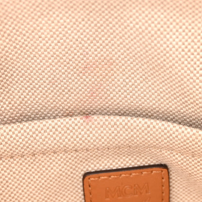 MCM Visetos Essential Original Mini Boston Bag Cognac 10 of 11