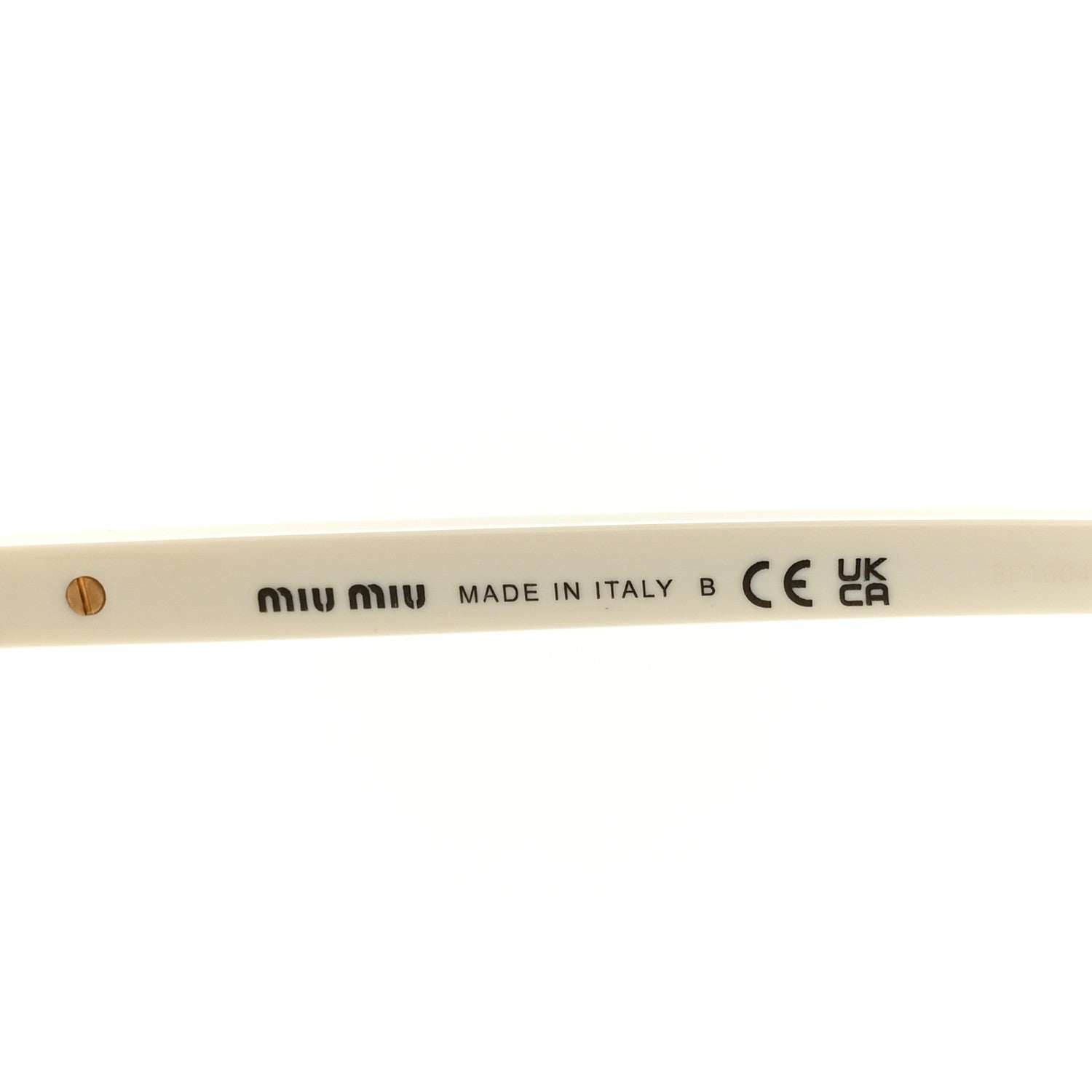 Miu Miu Acetate Oval Regard Sunglasses SMU04Z White 5 of 8