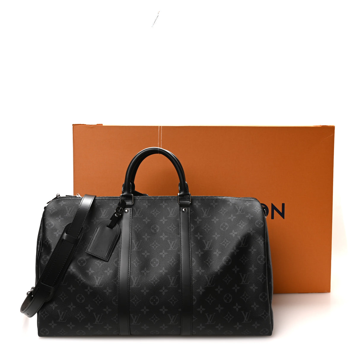 Louis Vuitton Monogram Eclipse Keepall Bandouliere 50 9 of 9