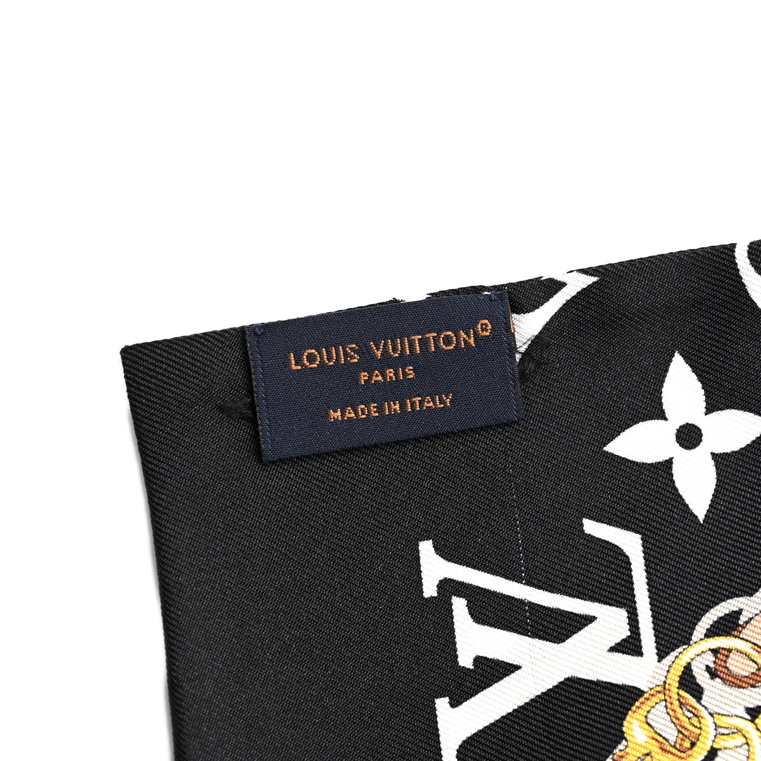 Louis Vuitton Silk Monogram Confidential Bandeau Black 3 of 5