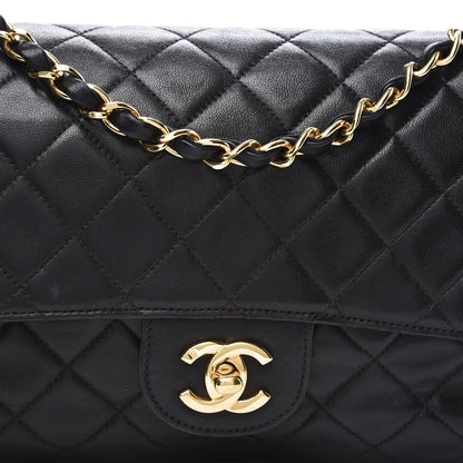 Chanel Lambskin Quilted Medium Single Flap Black 9 of 10