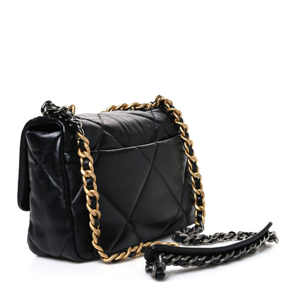 Chanel Lambskin Quilted Medium Chanel 19 Flap Black 3 of 11