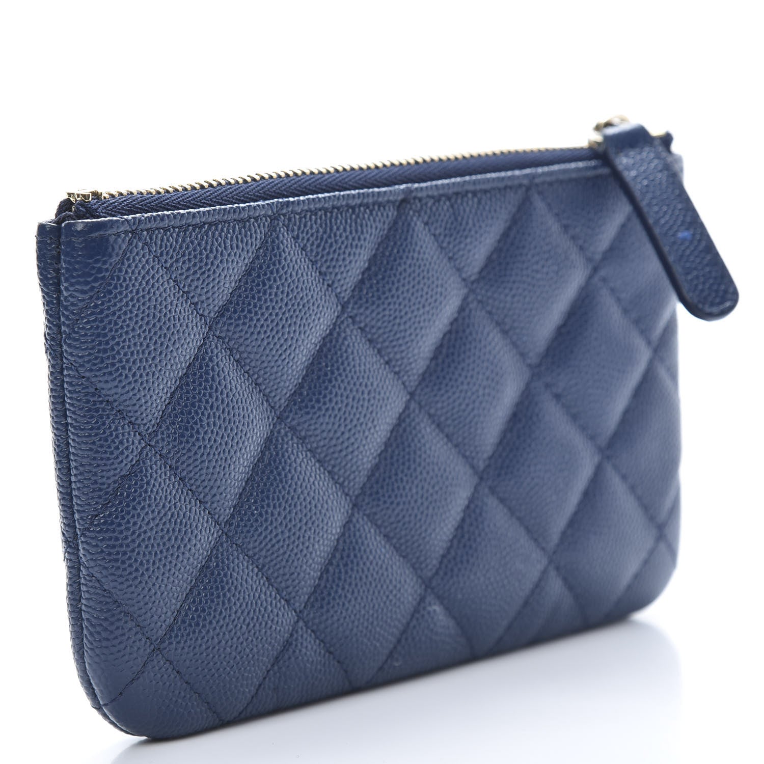 Chanel Caviar Quilted Small Cosmetic Case Navy 3 of 8
