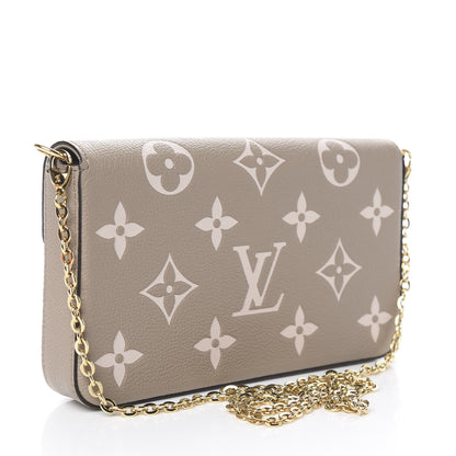 Louis Vuitton Empreinte Monogram Giant Felicie Pochette Tourterelle Creme 4 of 14
