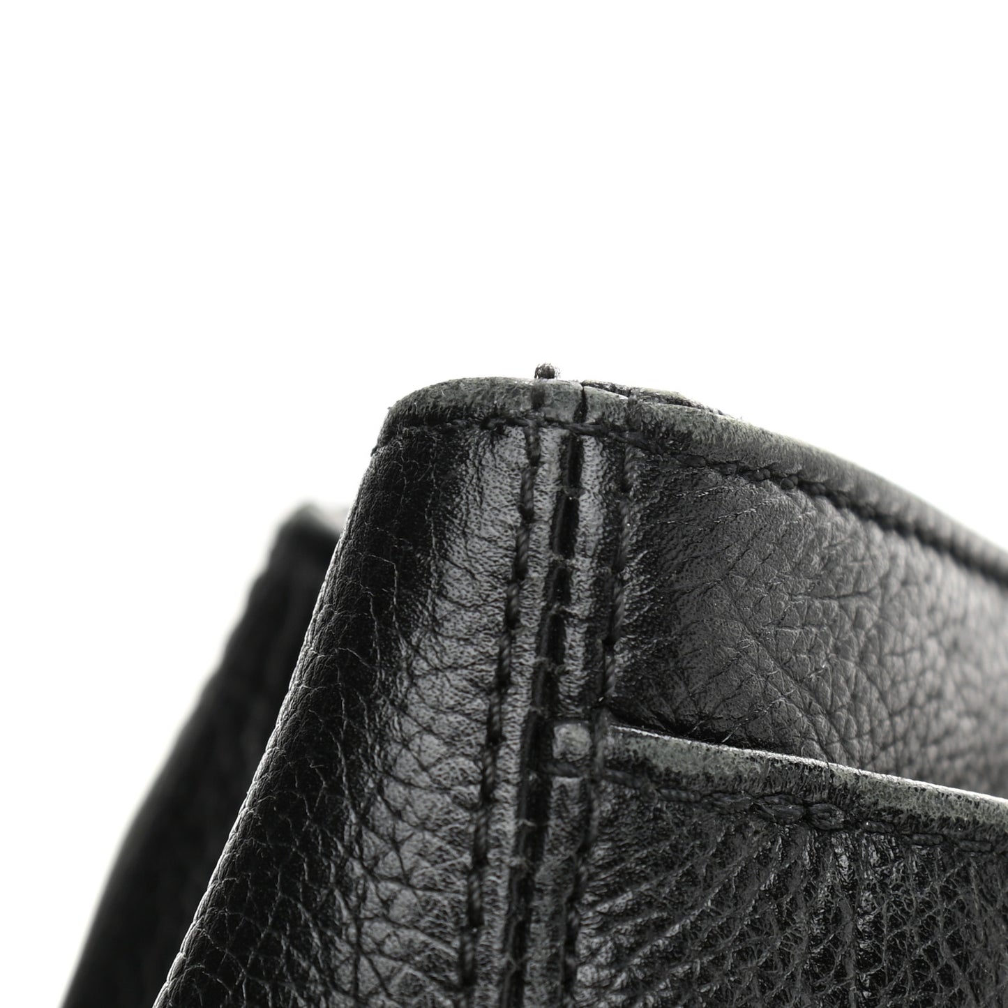 Calfskin Cerf Executive Shopper Tote Black