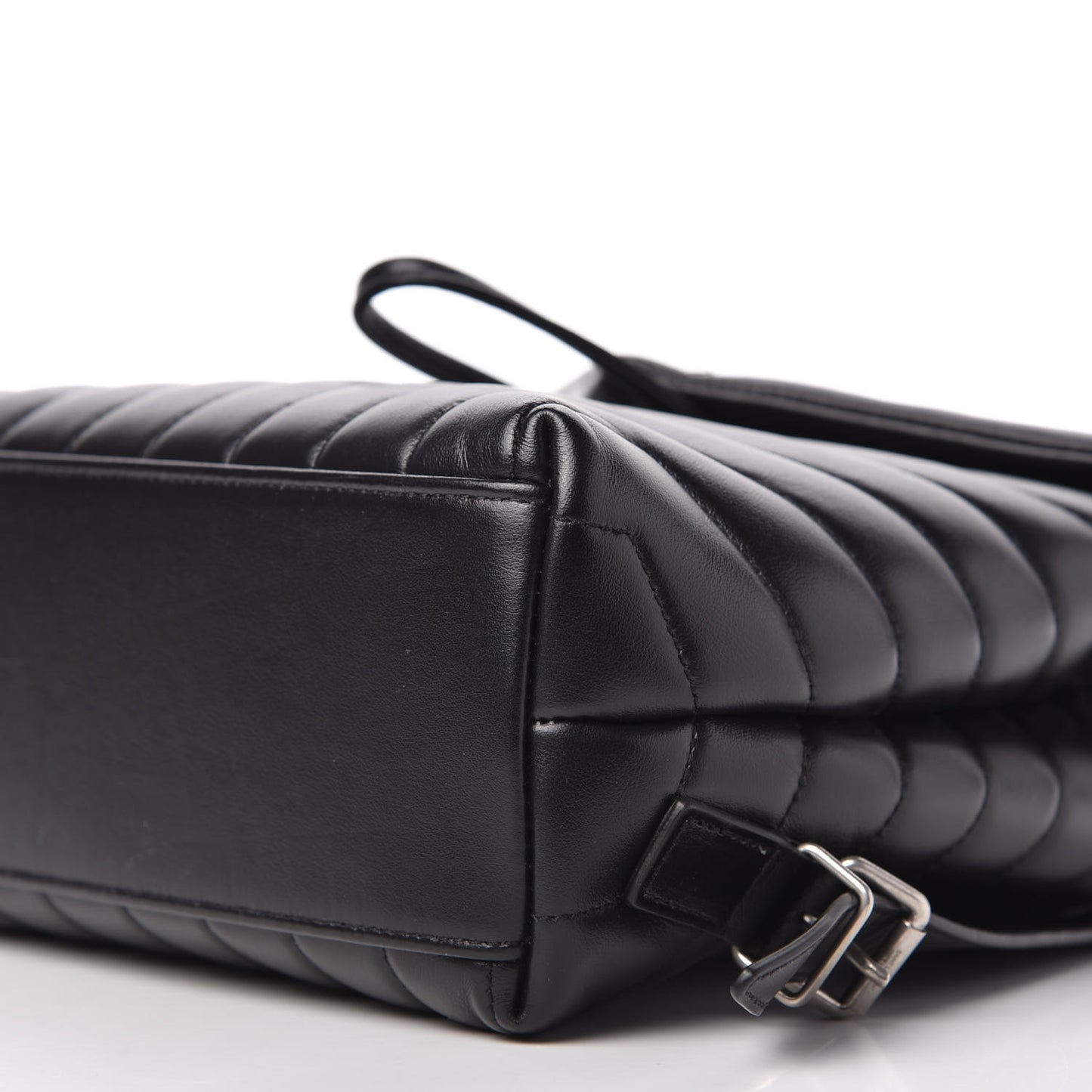 Calfskin Y Quilted Monogram Small Loulou Backpack Black