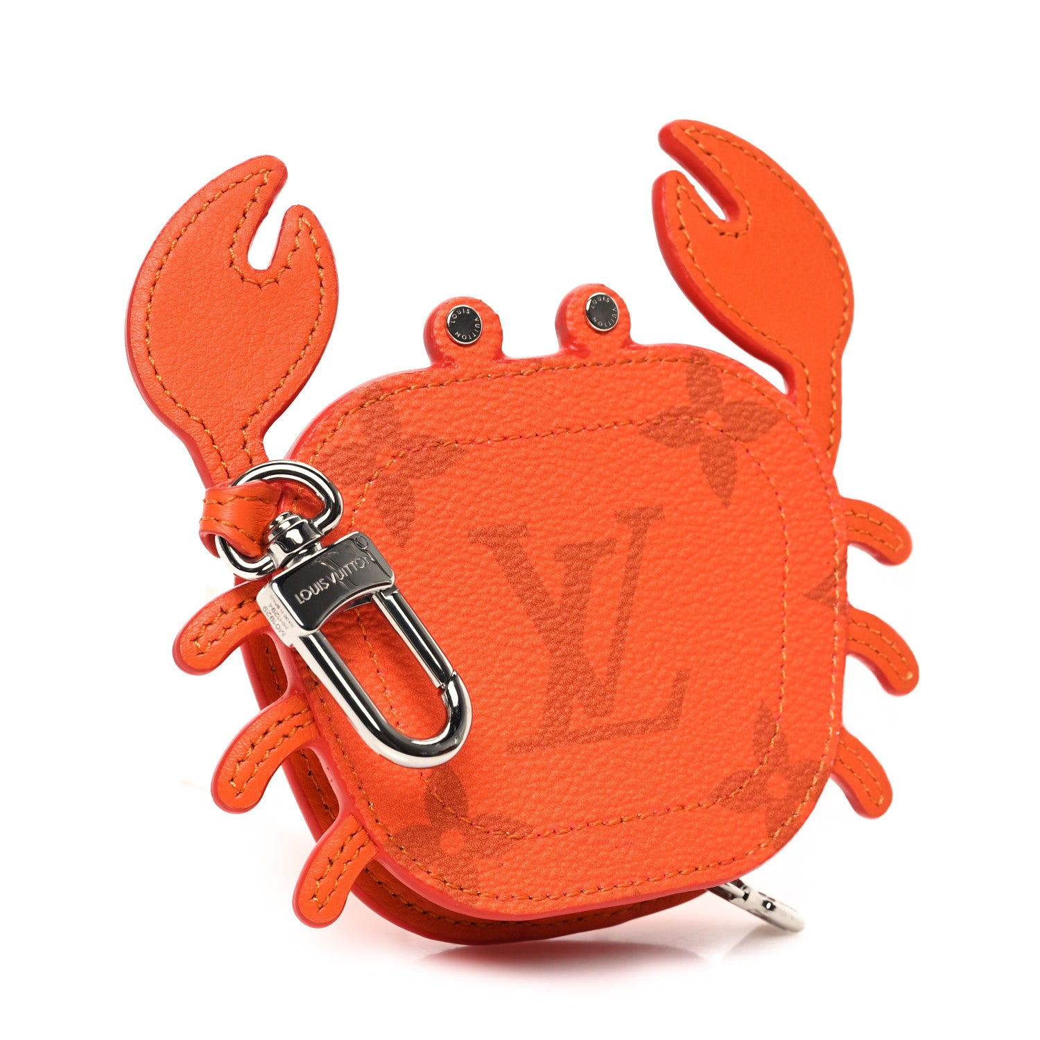 Louis Vuitton Monogram Crab Bag Charm Orange 2 of 8