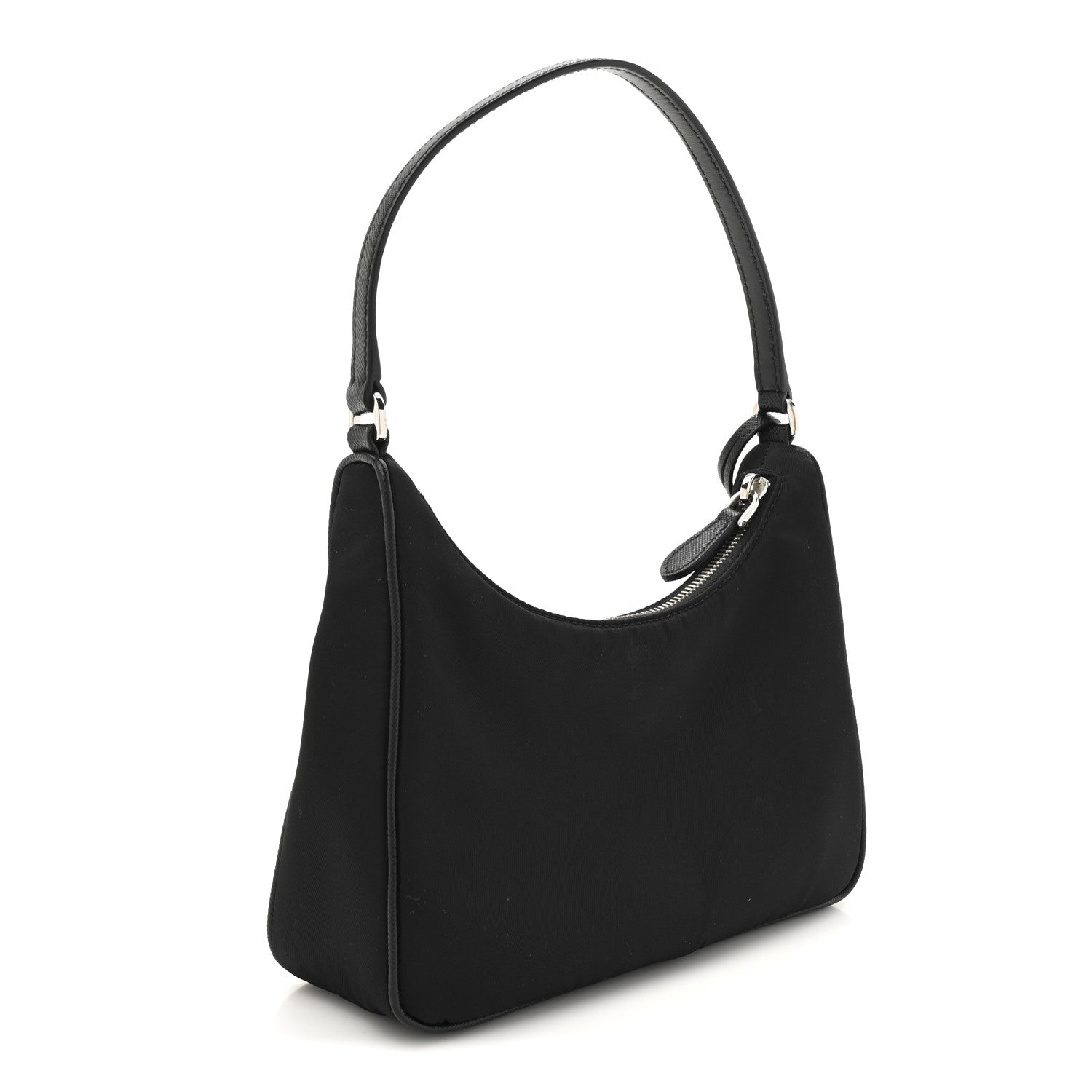 Prada Tessuto Nylon Saffiano Mini Re-Edition 2005 Bag Black 3 of 10