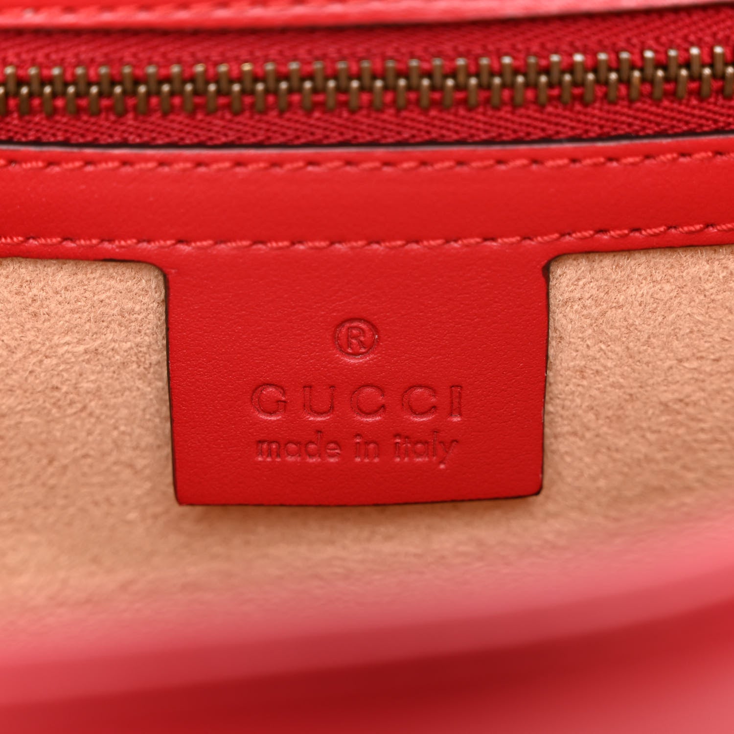 Gucci Calfskin Matelasse Small GG Marmont Shoulder Bag Hibiscus Red 6 of 10
