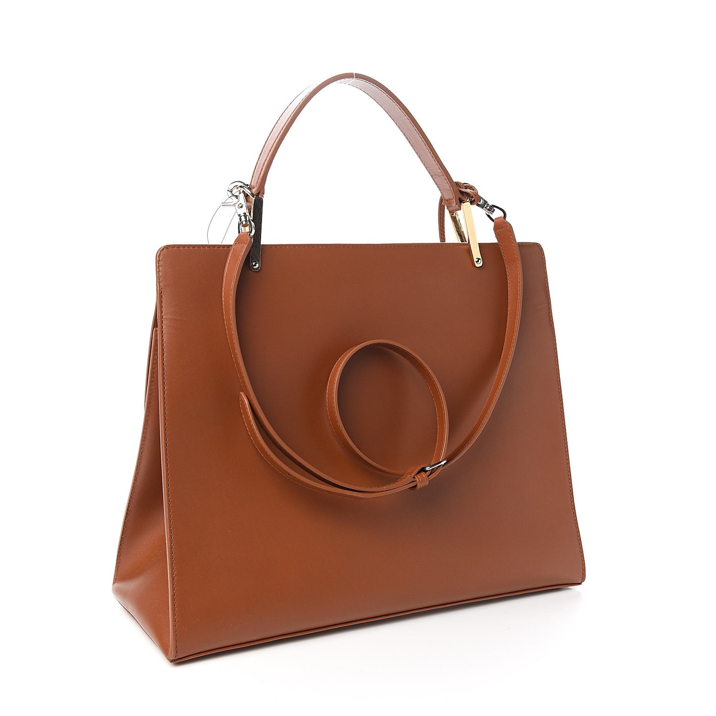 Veau Le Dix M Cartable Shoulder Bag Brown
