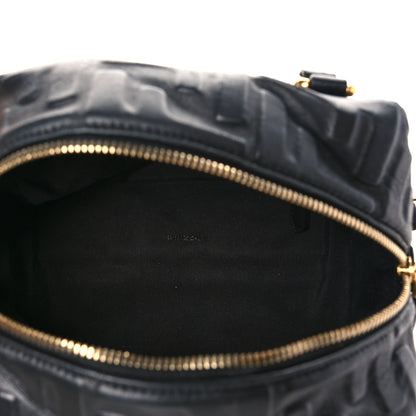 Fendi Nappa FF 1974 Embossed Mini Boston Black 5 of 9