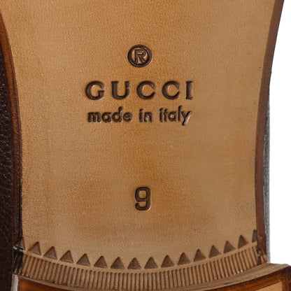 Gucci Havely Kid Web Mens Horsebit Loafers 9 Light Brown 8 of 8