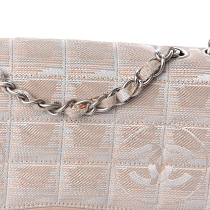 Chanel Nylon Medium Travel Flap Light Beige 13 of 16