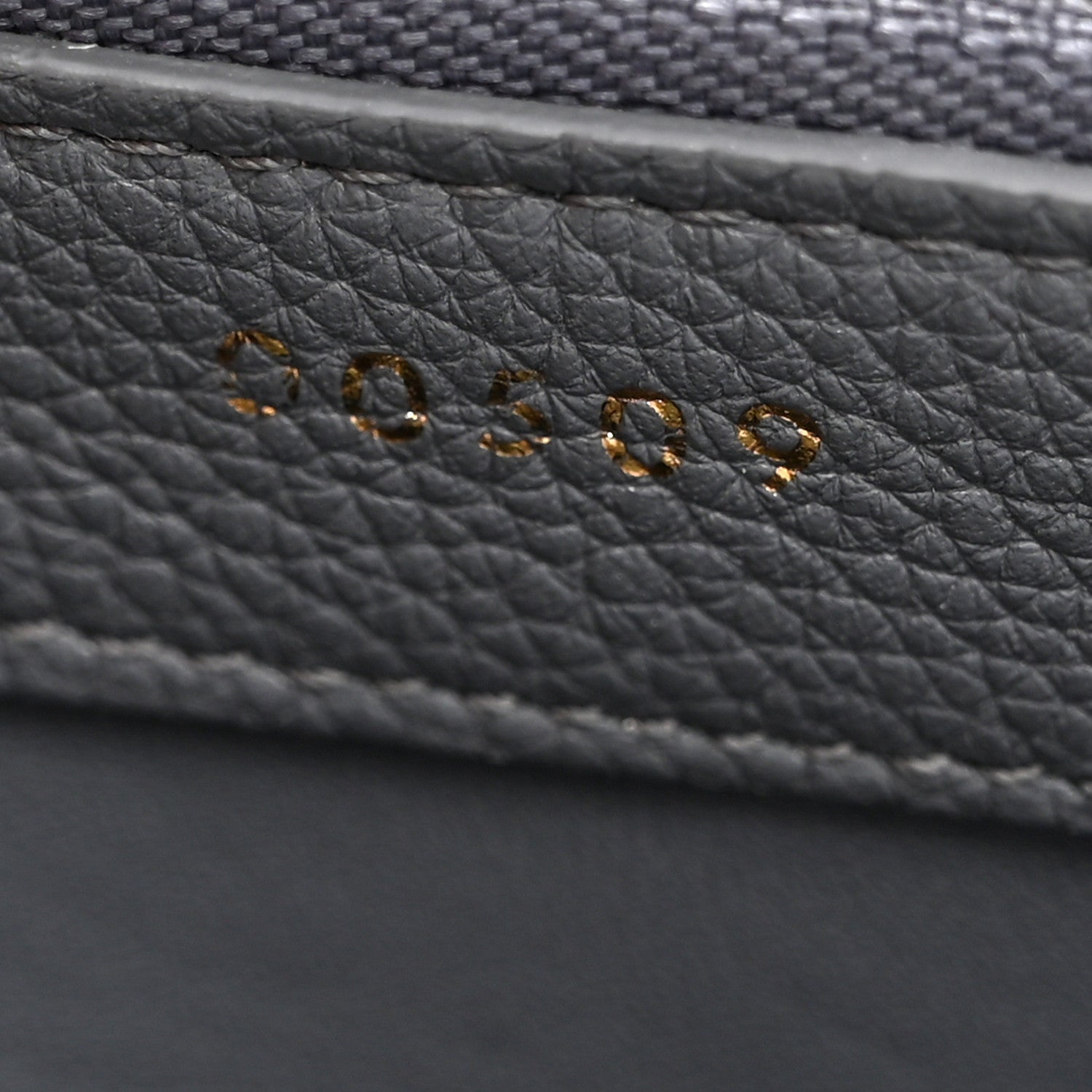 Celine Grained Calfskin Small 16 Top Handle Bag Storm 9 of 13
