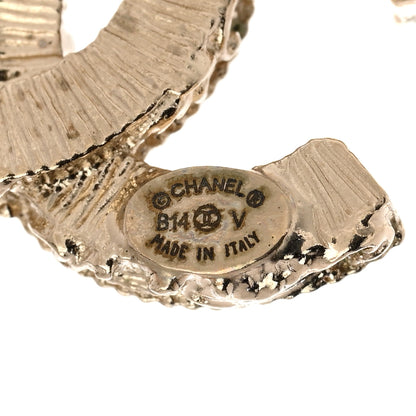 Chanel Enamel CC Baroque Earrings Black Gold 4 of 5