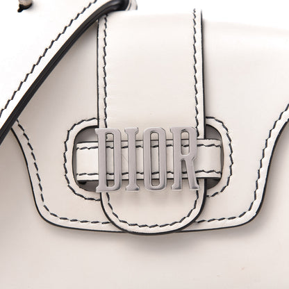 Christian Dior Calfskin Mini D Fence Saddle Bag White 10 of 10