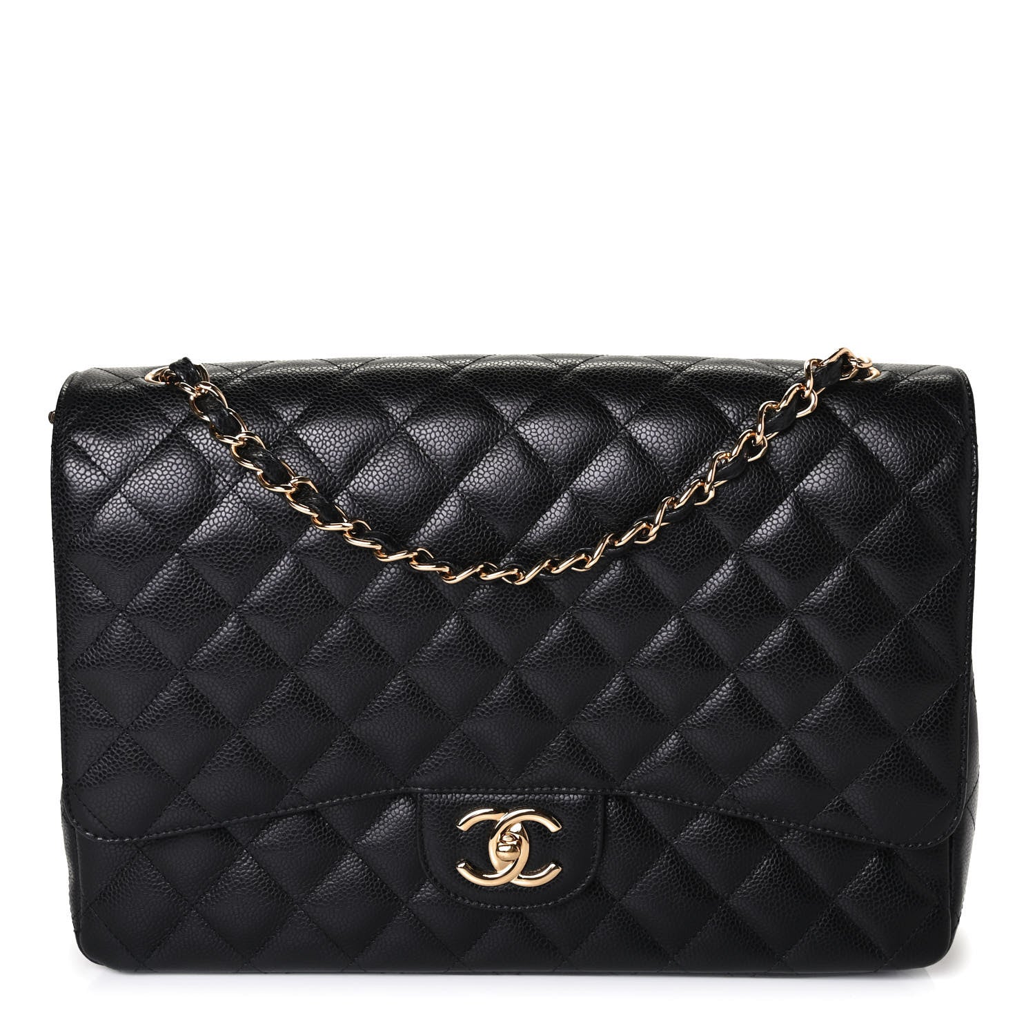 Chanel Caviar Quilted Maxi Double Flap Black 1 of 4