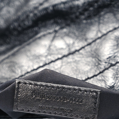Saint Laurent Crinkled Calfskin Matelasse Monogram Large Niki Shopper Tote Black 7 of 11