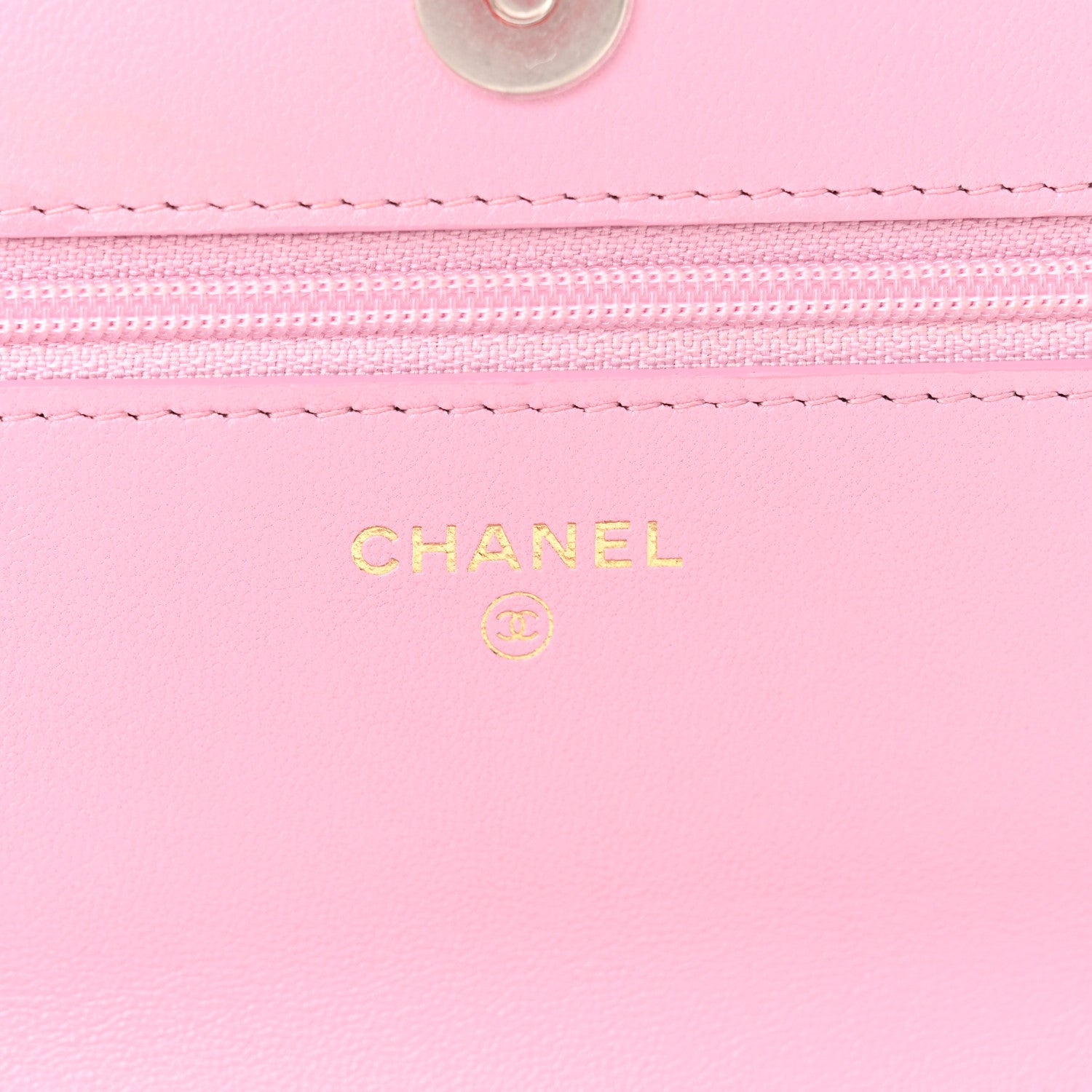 Chanel Lambskin Quilted Chanel 19 Wallet On Chain WOC Dark Pink 6 of 10